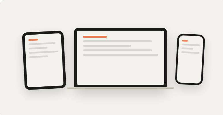 Notes synced across tablet, laptop, and phone
